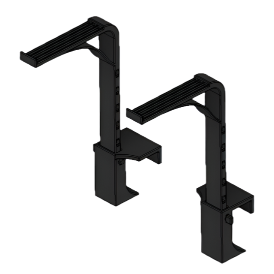 Hang-On-Back Aquarium Light Riser | 2-8 Inch Height | Adjustable Height |
